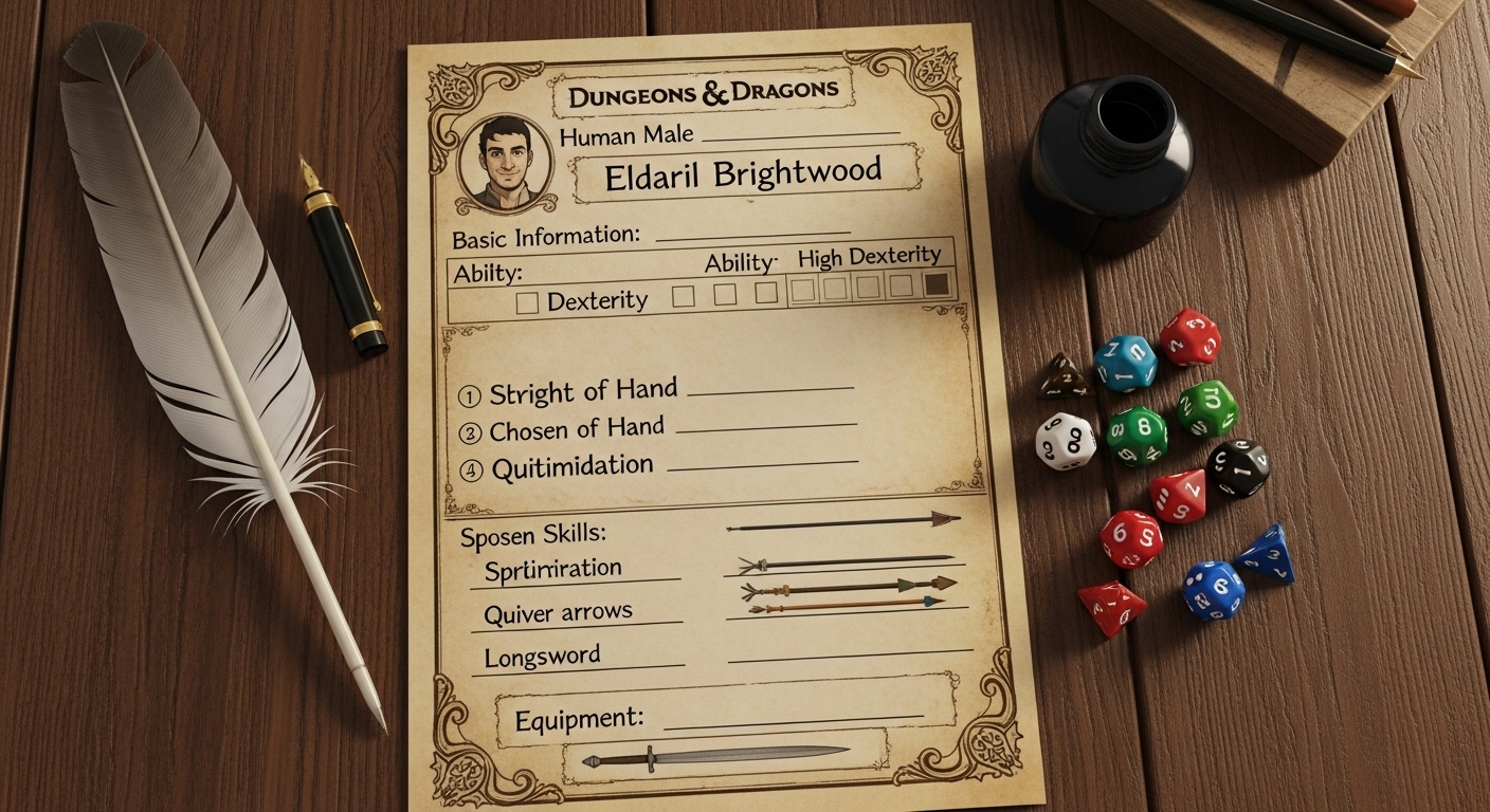 Choose a Character Sheet