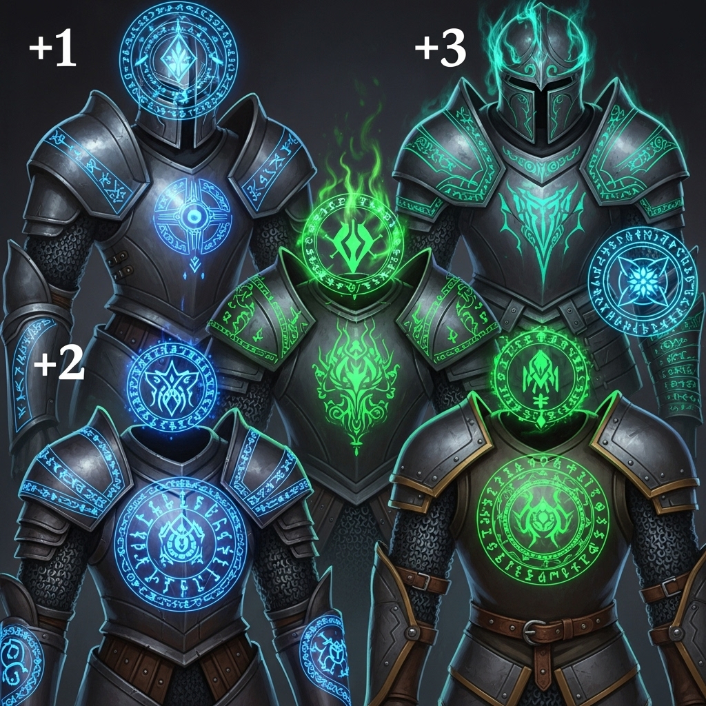 Armor +1 +2 or +3