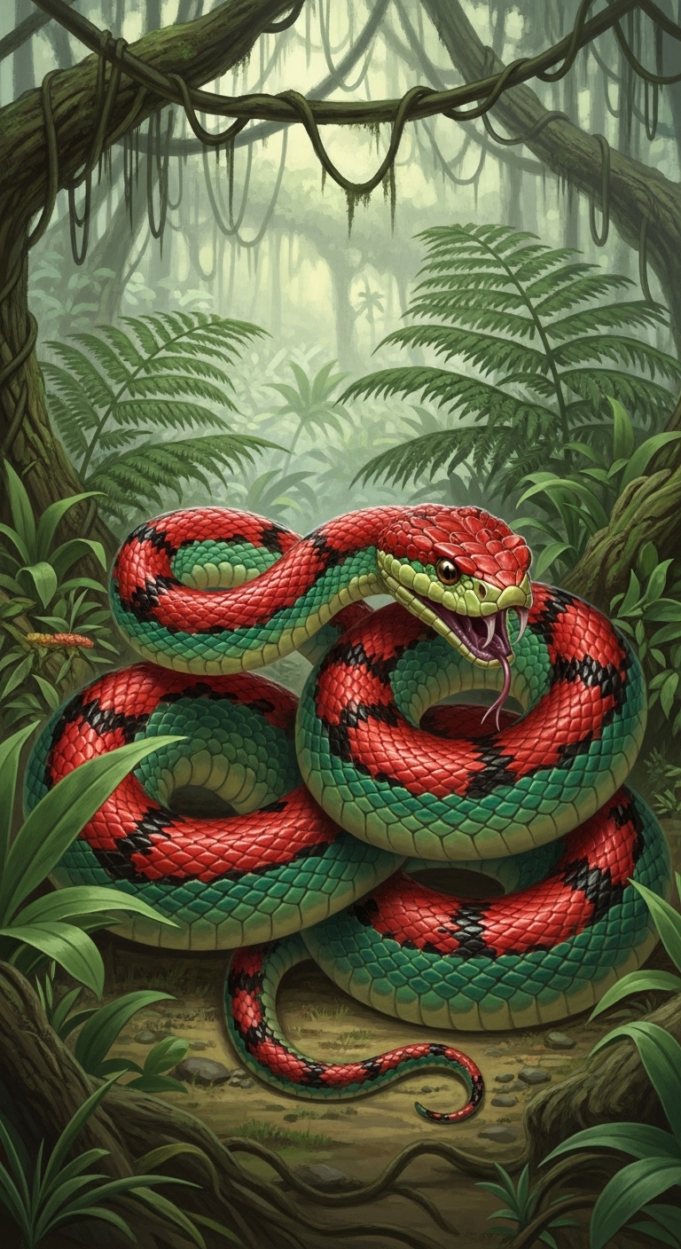 Giant Venomous Snake