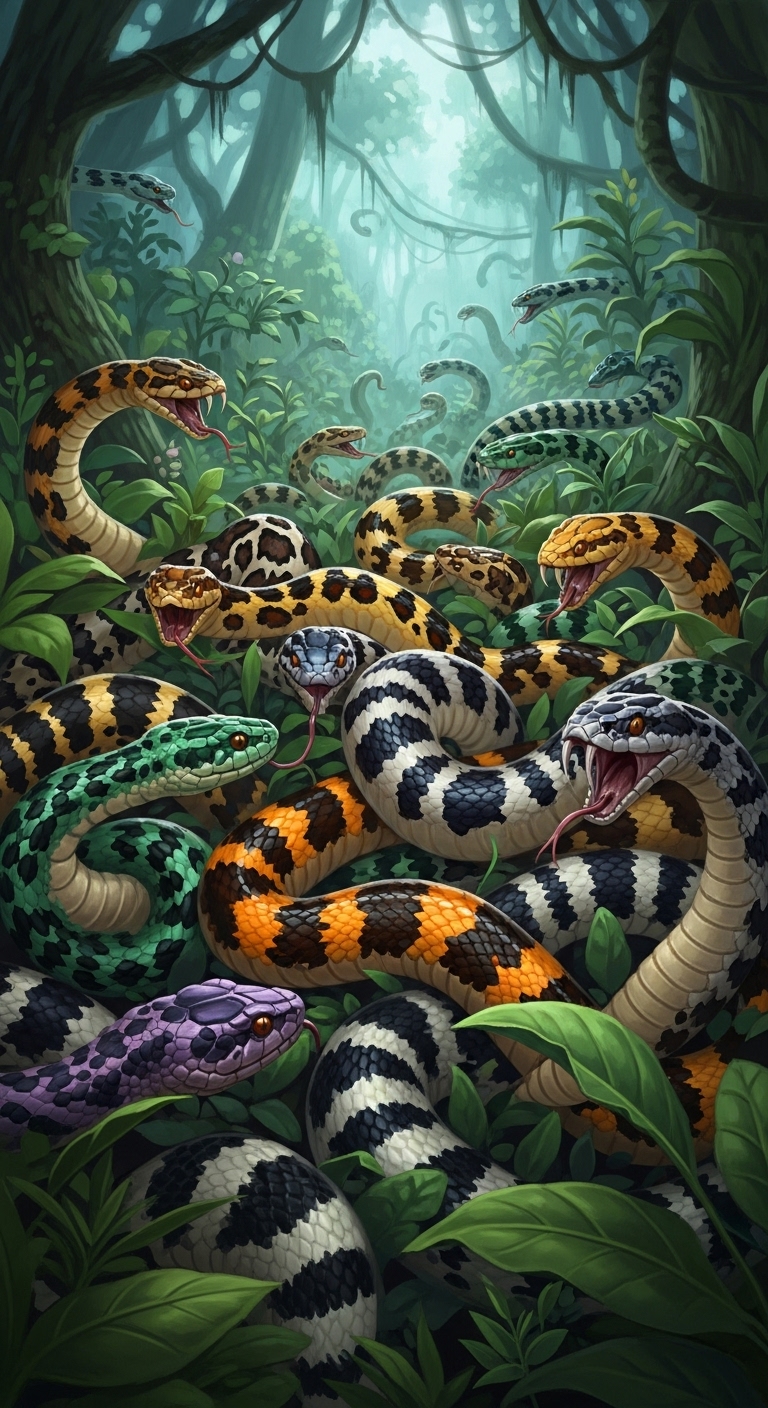 Swarm of Venomous Snakes